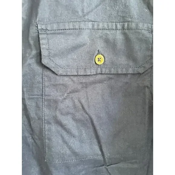 Lilly Pulitzer Navy Cotton Shirt Dress, roll tab sleeves Women’s Large - Picture 3 of 8